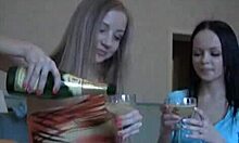 Skinny girls forget all of the rules and party like there is no tomorrow in this homemade porn video